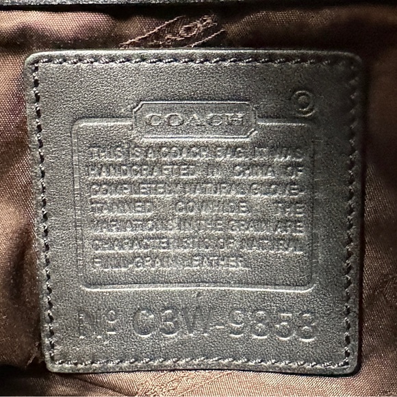 VINTAGE Y2K COACH | 9858 Legacy Black Leather Mini Backpack Nap Sack Bag Purse - Picture 12 of 13